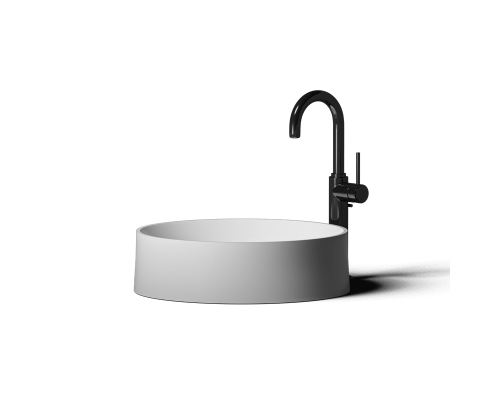 Накладная раковина-чаша из искусственного камня Monblan Puma 440x440x154 цвет белый