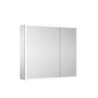 Зеркальный шкаф для ванной Sancos Evoke 800x700х136 мм с LED подсветкой SC8080