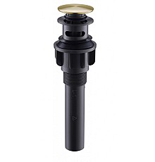 Донный клапан BelBagno BB-PCU-03-BORO click-clack Брашированное золото