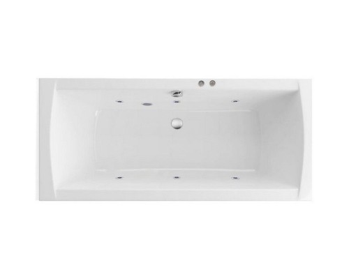 Ванна гидромассажная EXCELLENT Aquaria Lux Slim 180x80 SOFT хром