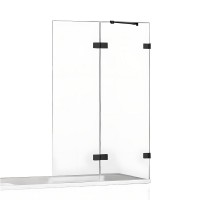 Шторка для ванны NEW TRENDY AVEXA BLACK 120x150 R черный