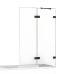 Шторка для ванны NEW TRENDY AVEXA BLACK 120x150 R черный