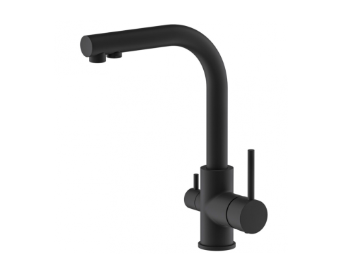 Смеситель для кухни c подключением фильтра питьевой воды Rimero RM4399BL Черный матовый