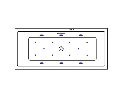 Ванна гидромассажная EXCELLENT Heaven Slim 180x80 RELAX бронза