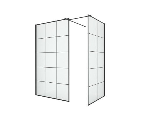 Душевое ограждение NEW TRENDY NEW MODUS BLACK 140x120x200 черный