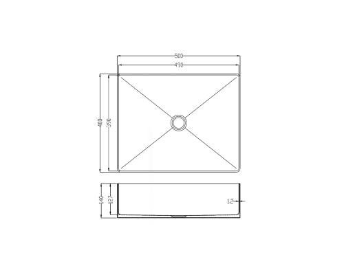 Раковина ALTROBAGNO Аккордо (Accordo) 001009 OrSp из нержавеющей стали