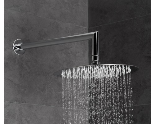 Душевая система ER211 AQG Beta, с круглым верхним душем и кронштейном, хром