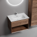 Тумба под раковину подвесная Sancos Marmi 1.0 69х44, с доводчиками, дуб чарльстон, MR1.070ECH