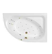 Ванна WHITECROSS Aquarella 170x110 (правая) "ULTRA" (бронза)