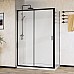 Душевой уголок Vincea City VSR-5CT9012CLB 1200x900 черный стекло прозрачное