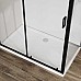 Душевой уголок Vincea City VSR-5CT9012CLB 1200x900 черный стекло прозрачное