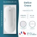 Ванна чугунная Delice Grace 170х70 с отверстиями под ручки и антискользящим покрытием