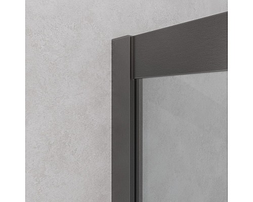 Душевой уголок Cezares Relax-304 100x100 RELAX-304-P-1-100-C-GM профиль Оружейная сталь стекло прозрачное