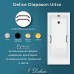 Ванна из литьевого мрамора Delice Diapason Ultra с узким бортом 150х70 глянцевая с черными ручками