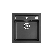 Кухонная мойка Alveus Formic 20 Granital 1103766 черная в комплекте с сифоном