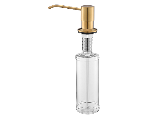 Дозатор для моющего средства Paulmark Rein D002-BG Брашированное золото