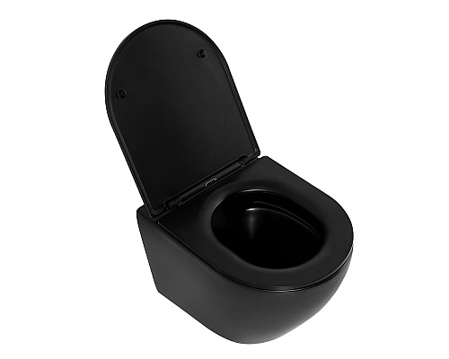Унитаз BelBagno Colorato BB062CHR-MB подвесной Черный без сиденья