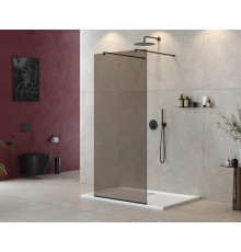 Душевая перегородка Cezares Liberta 100 LIBERTA-L-2-100-120-BR-NERO Черный матовый