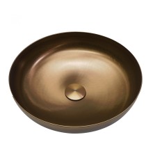 Раковина накладная ABBER Wasser Kreis розовое золото матовое