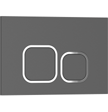 Клавиша смыва Iberica Blanca Esti-Q 246x165, серый, матовый, ABS пластик