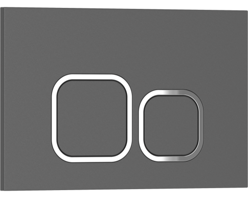 Клавиша смыва Iberica Blanca Esti-Q 246x165, серый, матовый, ABS пластик