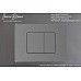 Клавиша смыва Iberica Blanca Inox-C 246x165, вороненая сталь, нержавеющая сталь