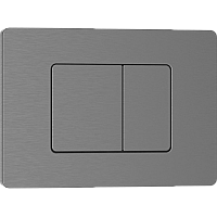 Клавиша смыва Iberica Blanca Inox-C 246x165, вороненая сталь, нержавеющая сталь