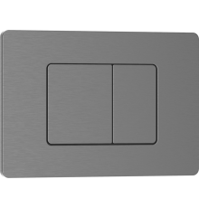 Клавиша смыва Iberica Blanca Inox-C 246x165, вороненая сталь, нержавеющая сталь