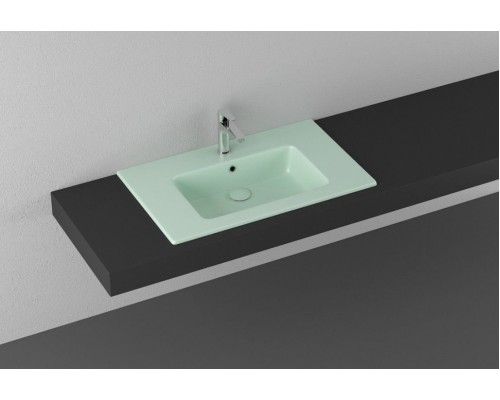 Раковина ISVEA SistemaT накладная 810x465x140 мятно-зеленый матовый 10SL51081SV-2T