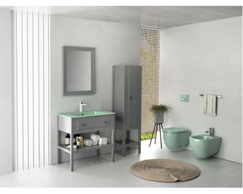 Раковина ISVEA SistemaT накладная 810x465x140 мятно-зеленый матовый 10SL51081SV-2T