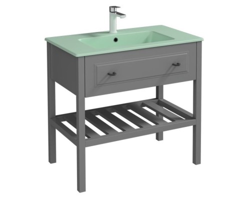 Раковина ISVEA SistemaT накладная 810x465x140 мятно-зеленый матовый 10SL51081SV-2T