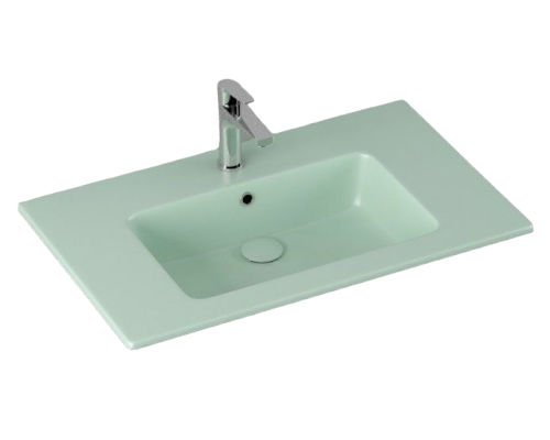 Раковина ISVEA SistemaT накладная 810x465x140 мятно-зеленый матовый 10SL51081SV-2T