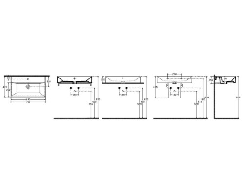 Раковина ISVEA SistemaZ Frame накладная 700x418x150 белый 10SF50070SV