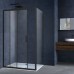 Душевой уголок Vincea Alpha VSR-3AL9011CLB, 1100x900, черный, стекло прозрачное