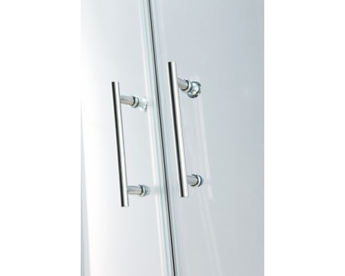 Душевой уголок Cezares Momento 80х80 MOMENTO-R-2-80-C-Cr профиль Хром стекло прозрачное