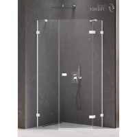 Душевое ограждение NEW TRENDY AVEXA WHITE R 100x80x200 белый