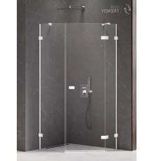 Душевое ограждение NEW TRENDY AVEXA WHITE R 100x80x200 белый