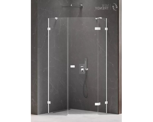Душевое ограждение NEW TRENDY AVEXA WHITE R 100x80x200 белый