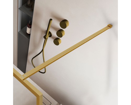 Душевая перегородка Vincea Walk-In VSW-1HP900FLBG 900x2000 брашированное золото