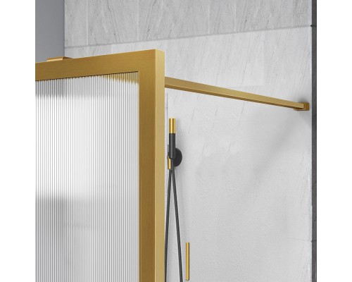 Душевая перегородка Vincea Walk-In VSW-1HP900FLBG 900x2000 брашированное золото