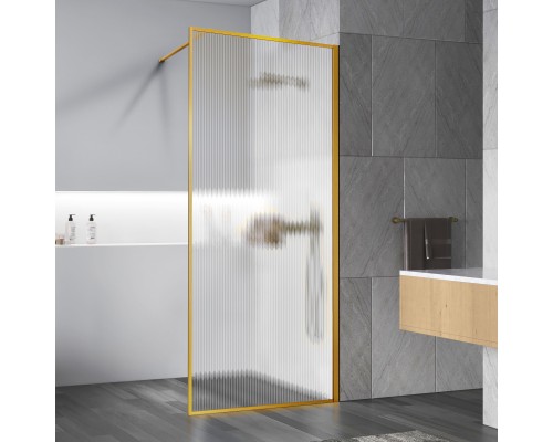 Душевая перегородка Vincea Walk-In VSW-1HP900FLBG 900x2000 брашированное золото