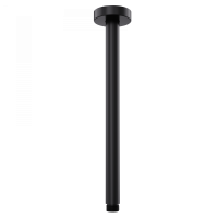 Держатель верхнего душа 22*300мм Wonzon&Woghand, Черный матовый WW-SA06-30-MB