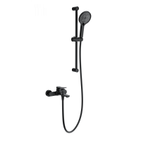 Смеситель для ванны с душевым гарнитуром Wonzon&Woghand, Черный матовый WW-C2036-MB