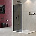 Душевая перегородка Cezares Liberta 80 LIBERTA-L-1-TB-80-GR-NERO профиль Черный матовый стекло серое