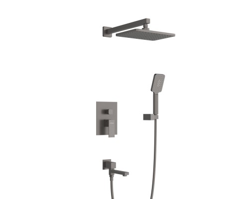 Душевая система Cezares Slider SLIDER-VDSET-GM Оружейная сталь