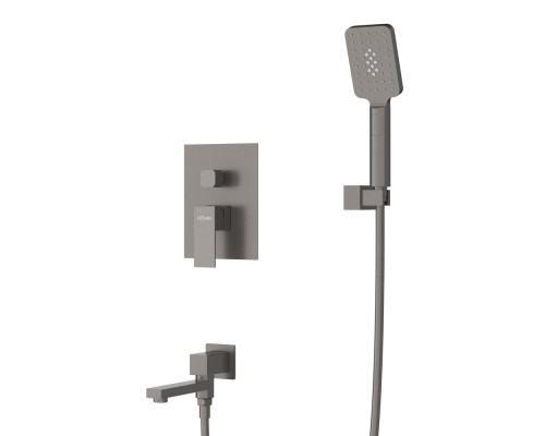 Душевая система Cezares Slider SLIDER-VDSET-GM Оружейная сталь