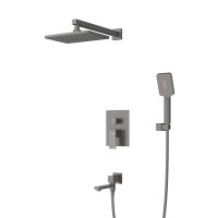 Душевая система Cezares Slider SLIDER-VDSET-GM Оружейная сталь