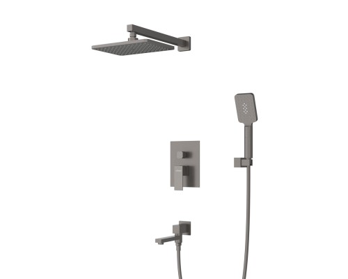 Душевая система Cezares Slider SLIDER-VDSET-GM Оружейная сталь