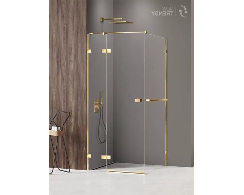 Душевое ограждение NEW TRENDY AVEXA GOLD SHINE L 120x70x200 золото