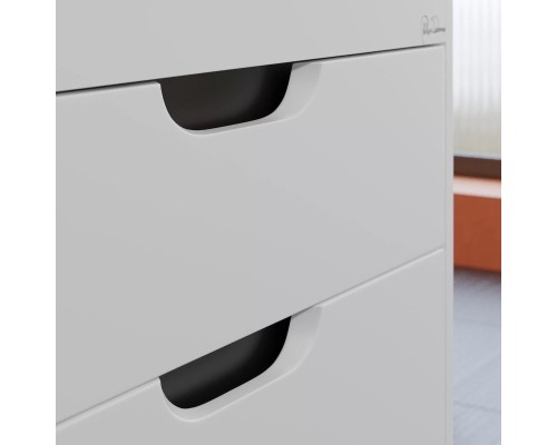 Тумба под раковину подвесная Uperwood Modul 61х44,4х55 см, белая/графит